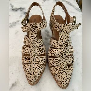 Jeffrey Campbell Leopard buckle Ankle Heel